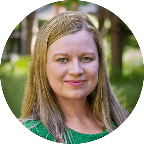 Image: Headshot of Jaimie Laitinen in a circular crop